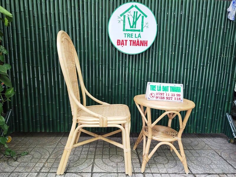 Ghế Thonet Mặt Mây - GTMM001